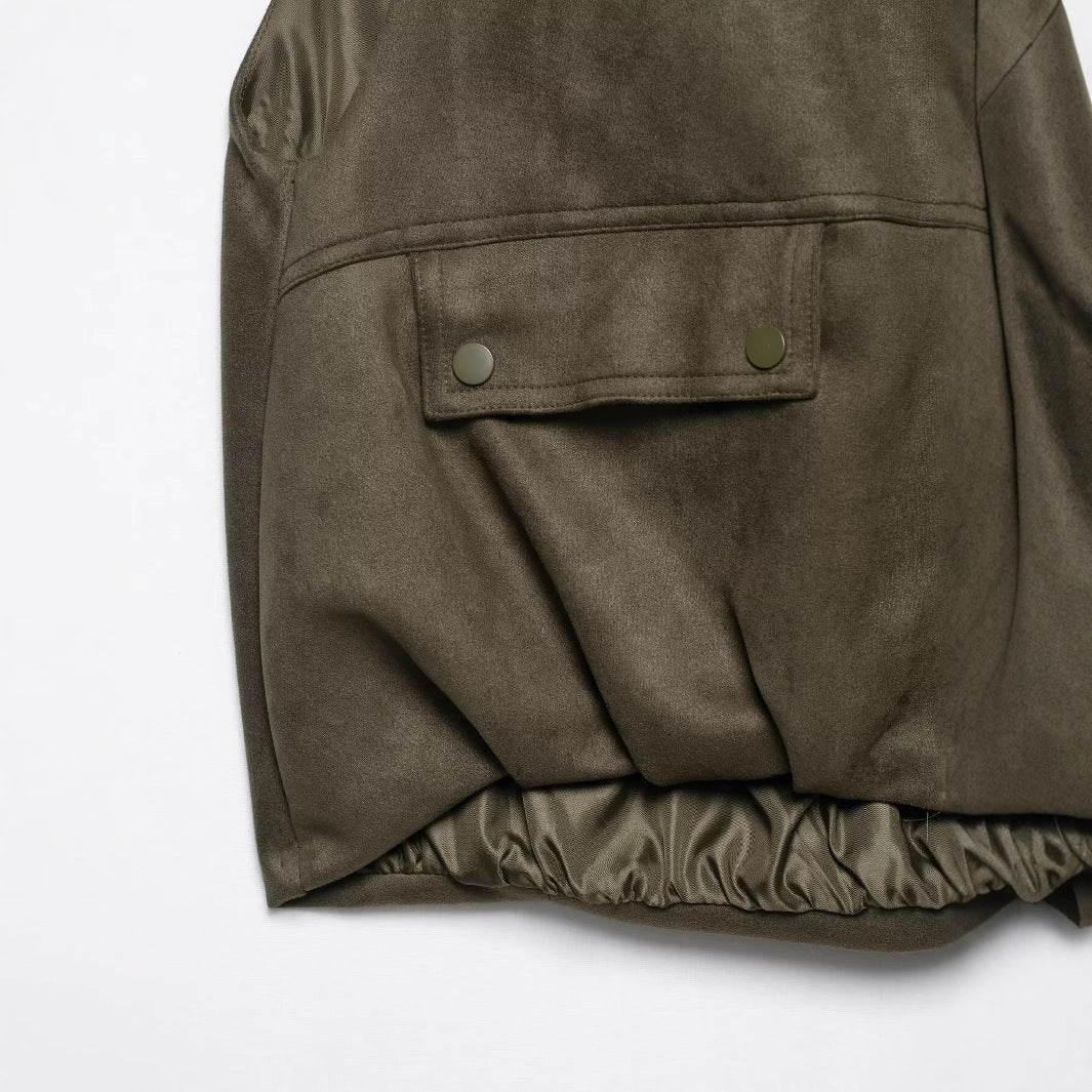 Suede Vest Jacket – Japanese Style Chic Streetwear | same ANTHEM