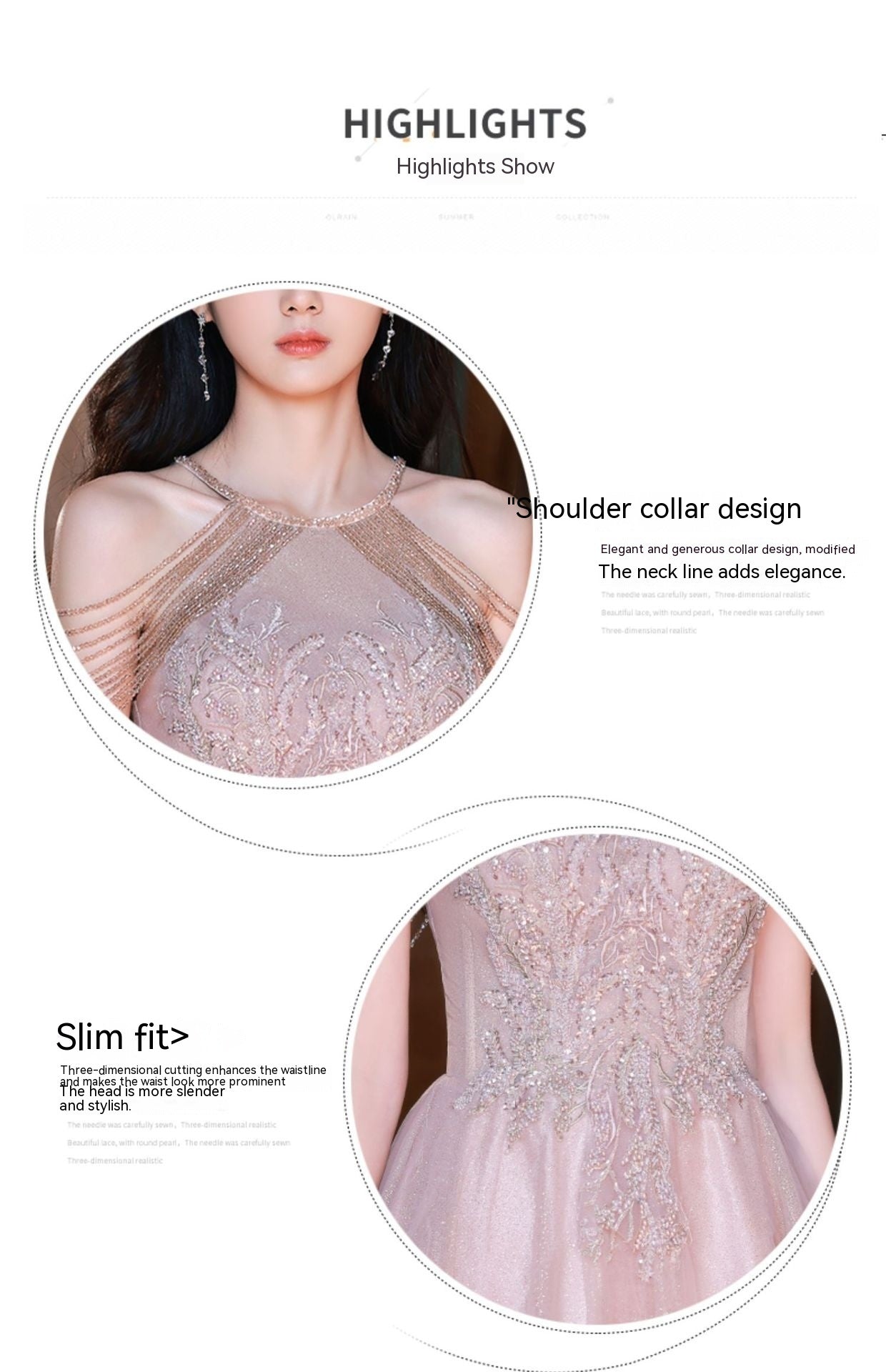 Tassel Night Socialite Light Luxury Sling Dress | Fairy Tale Princess Dress | same ANTHEM