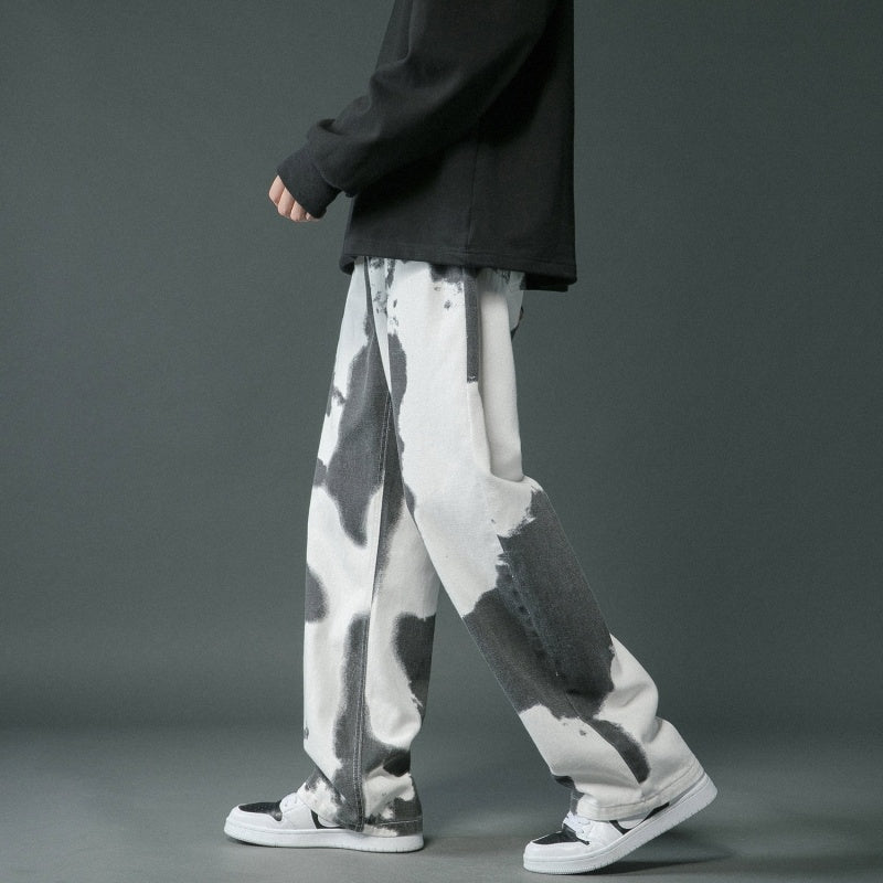 Tie Dyed Denim Straight Leg Pants for Boys – Casual Cool Soulmate Style | Same Anthem - Pants