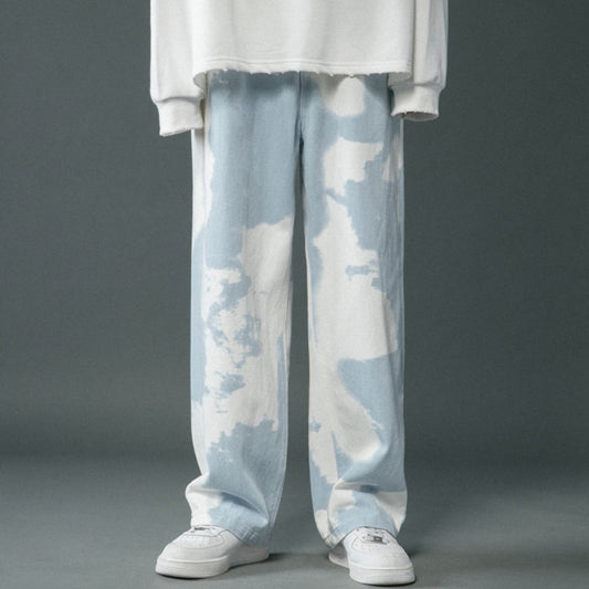 Tie Dyed Denim Straight Leg Pants for Boys – Casual Cool Soulmate Style | Same Anthem - Pants