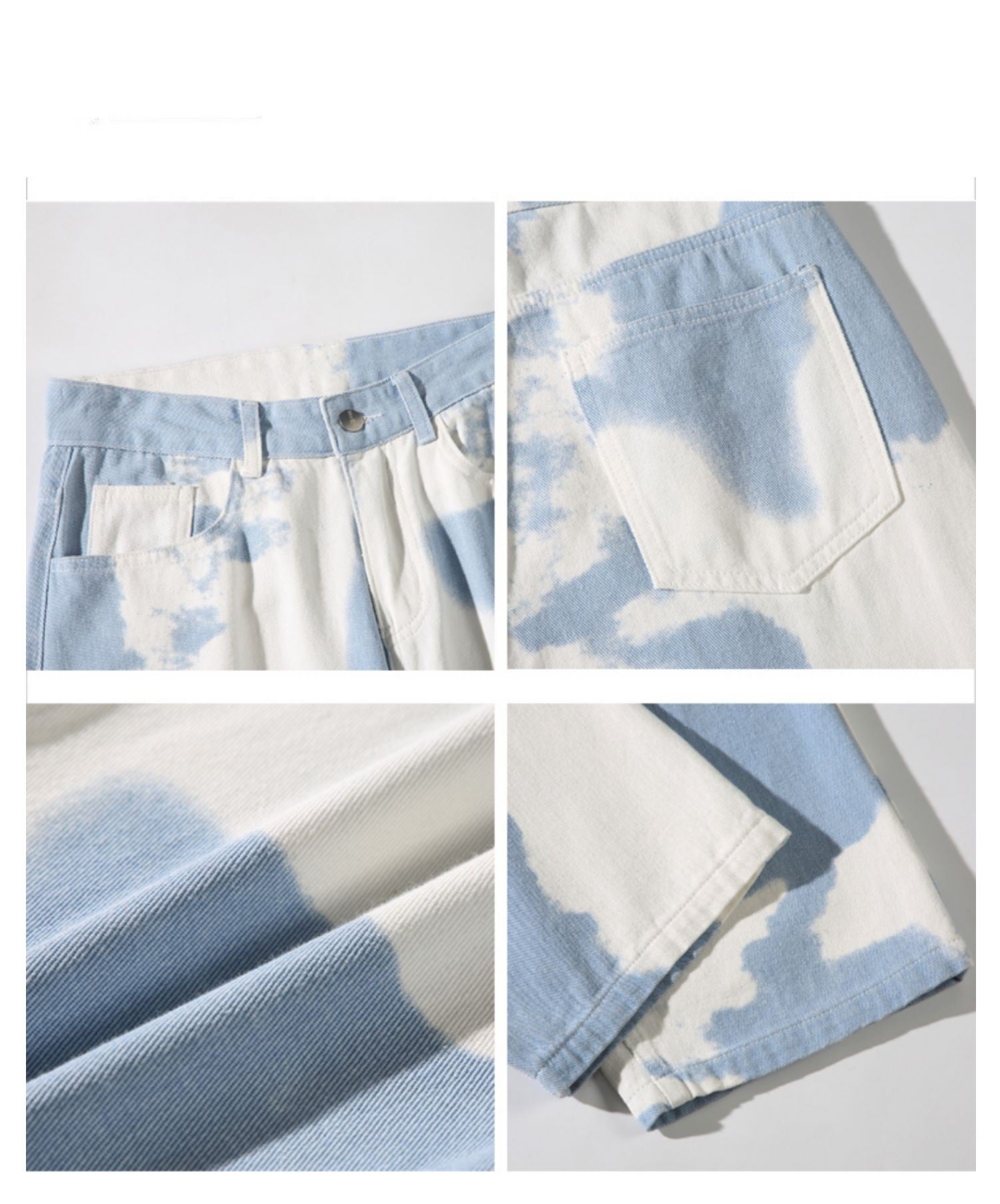 Tie Dyed Denim Straight Leg Pants for Boys – Casual Cool Soulmate Style | Same Anthem - Pants