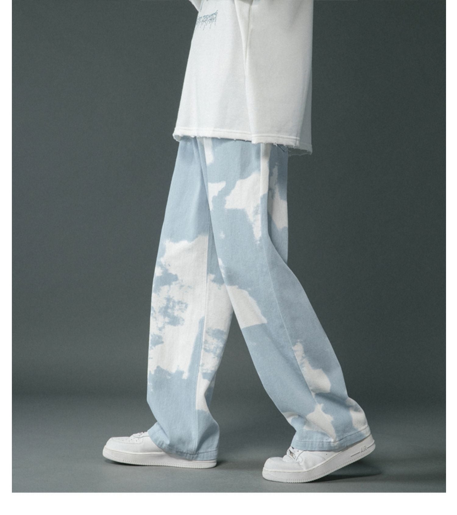 Tie Dyed Denim Straight Leg Pants for Boys – Casual Cool Soulmate Style | Same Anthem - Pants