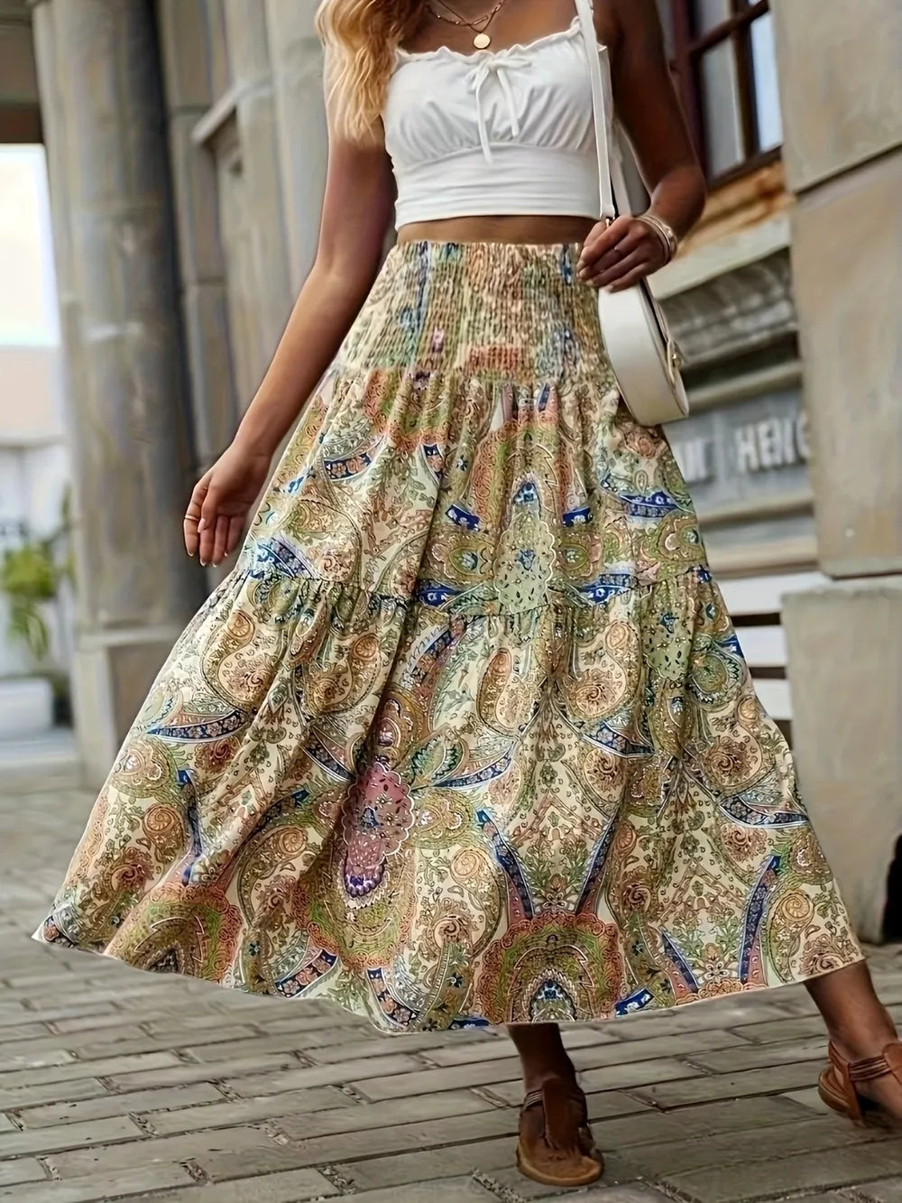 Tiered Boho High Waist Skirt – Free Spirit Romance | same ANTHEM