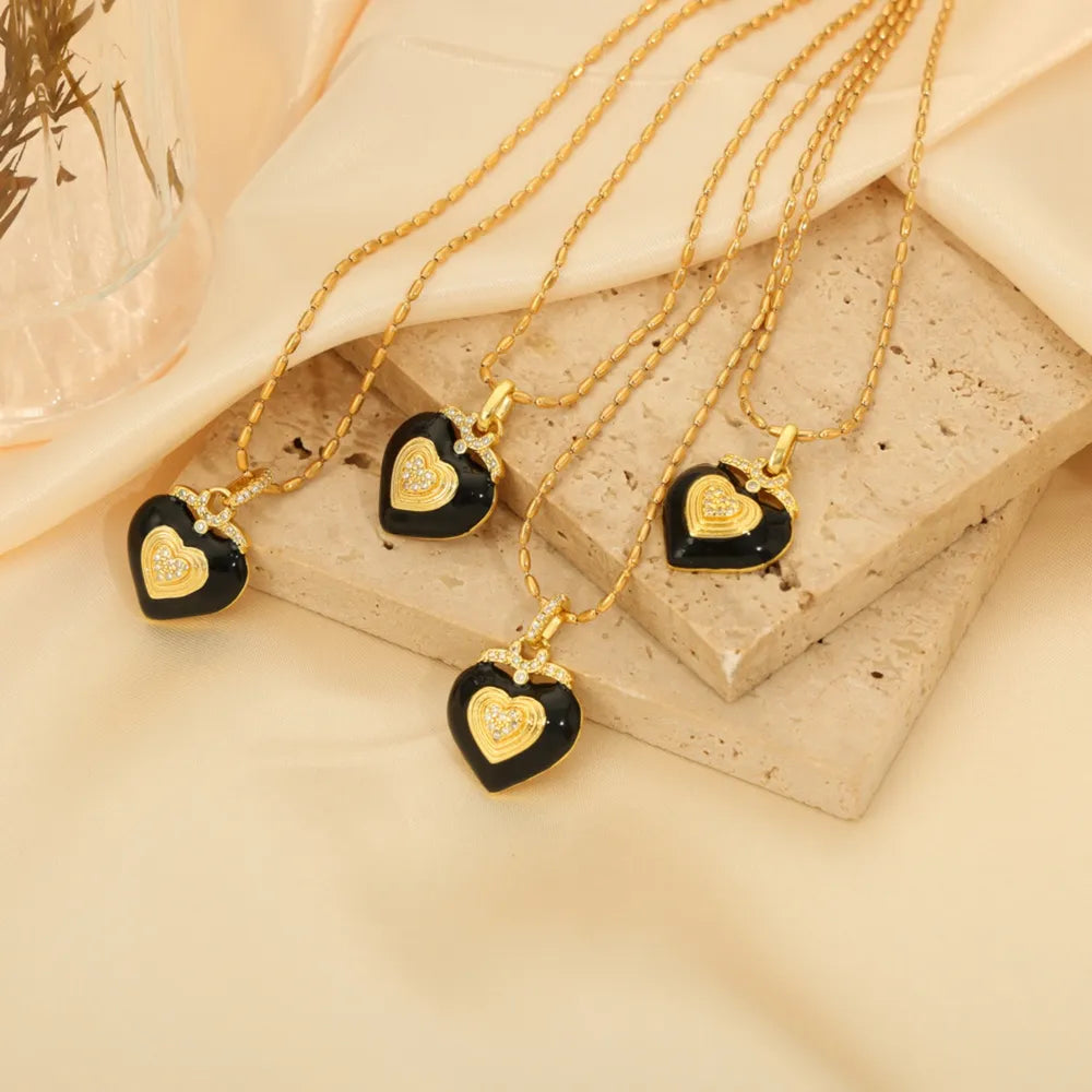Titanium Steel Heart Necklace – Soulmate Streetwear Jewelry | same ANTHEM. - Gold / One Size