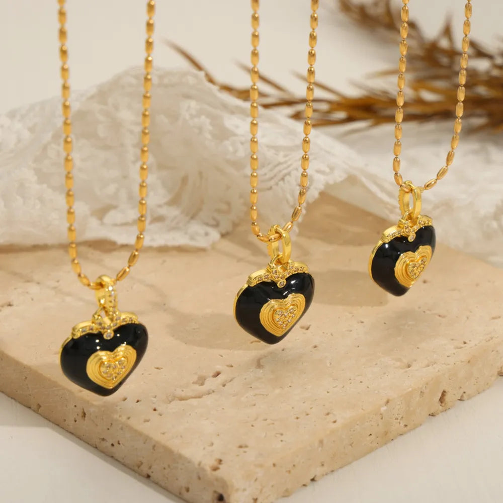 Titanium Steel Heart Necklace – Soulmate Streetwear Jewelry | same ANTHEM. - Gold / One Size