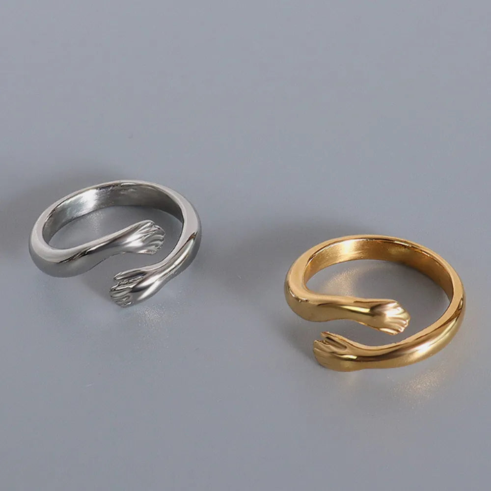 Titanium Steel Hug Ring for Soulmates | same ANTHEM.