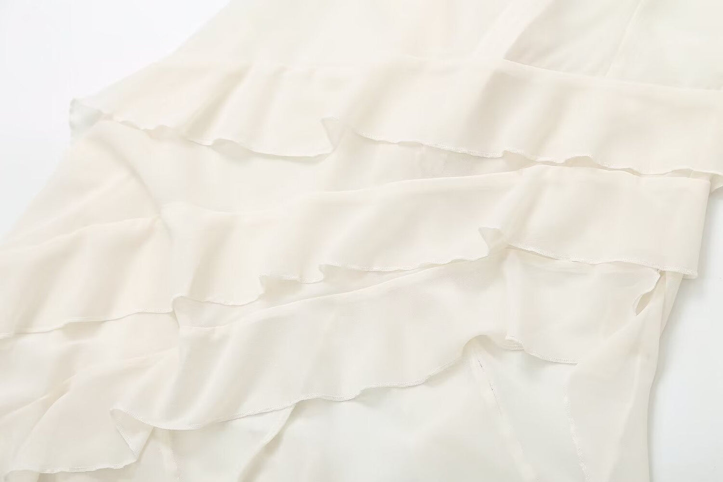 Translucent Chiffon One Shoulder Ruffle Dress – Soulmate Streetwear | same ANTHEM