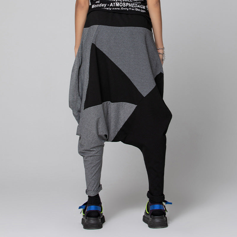 Trendy Street Unisex Baggy Pants – Hip-Hop Big Crotch Trousers | same ANTHEM. - Black / One Size