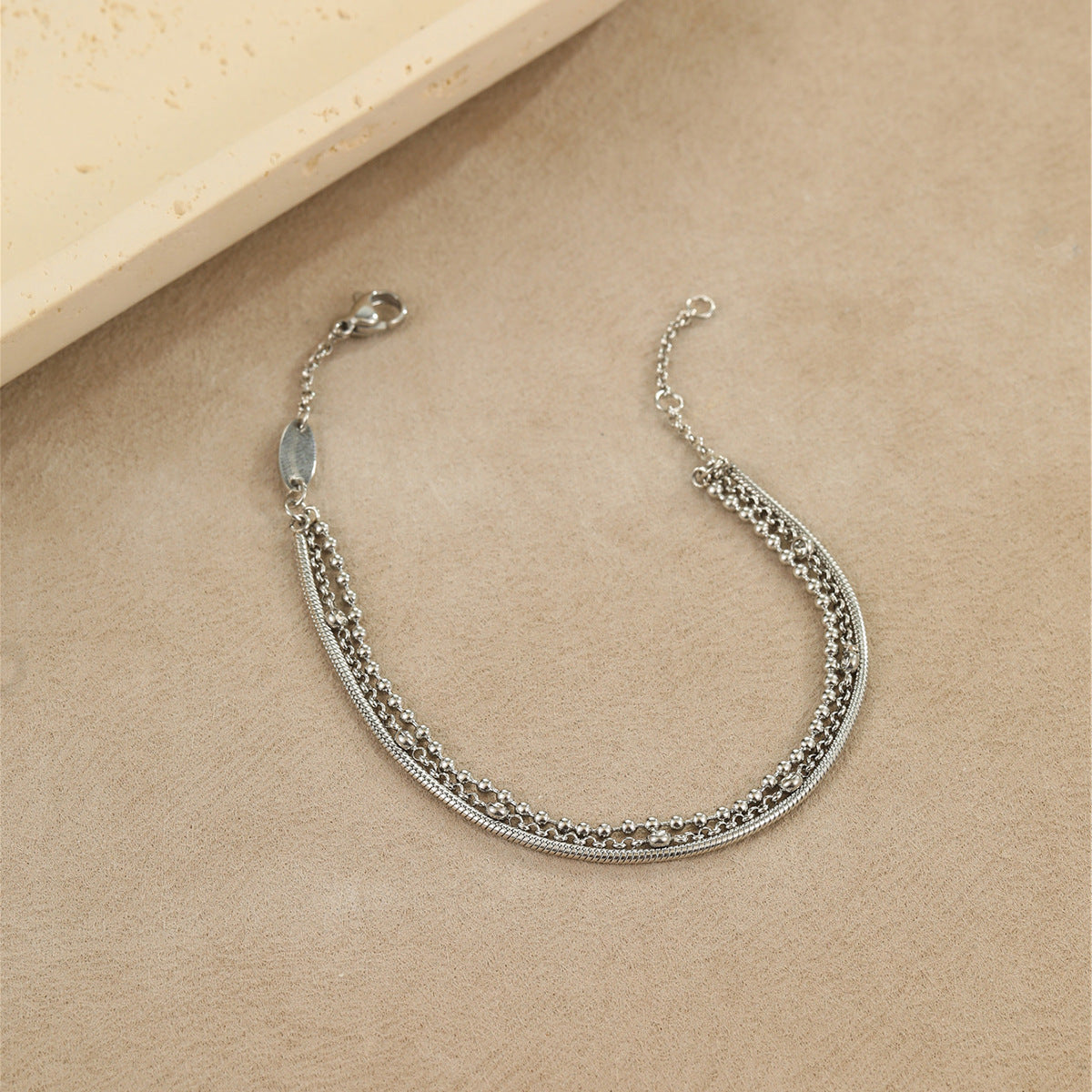 Twin Inlaid Zircon Bracelet | same ANTHEM. Soulmate Streetwear Jewellery