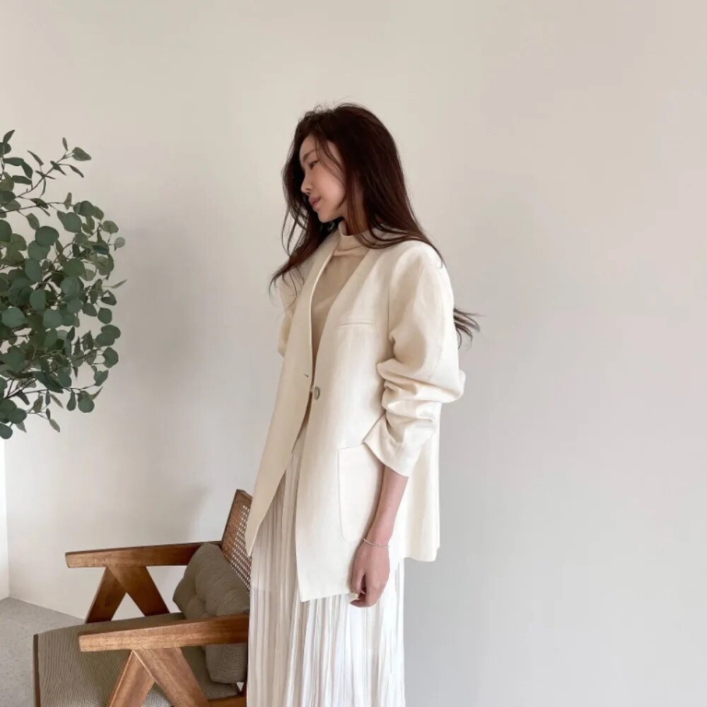 V Neck Vintage Puff Sleeve Jacket | soulmate wear | same ANTHEM