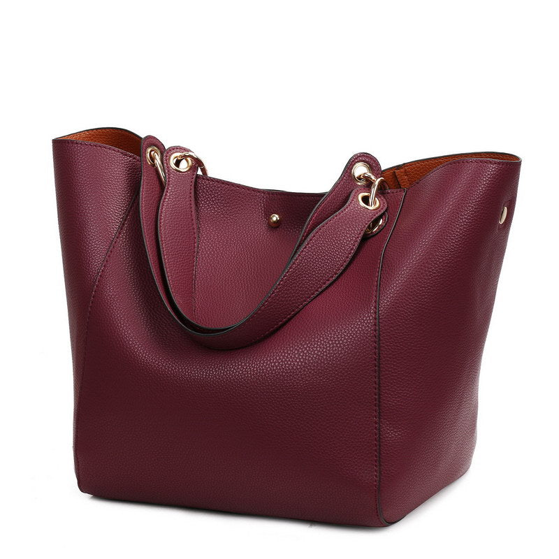 Versatile Large Shopping Bag – Soulmate Streetwear Style | same ANTHEM. - Burgundy / (30cm<Max Length<50cm)