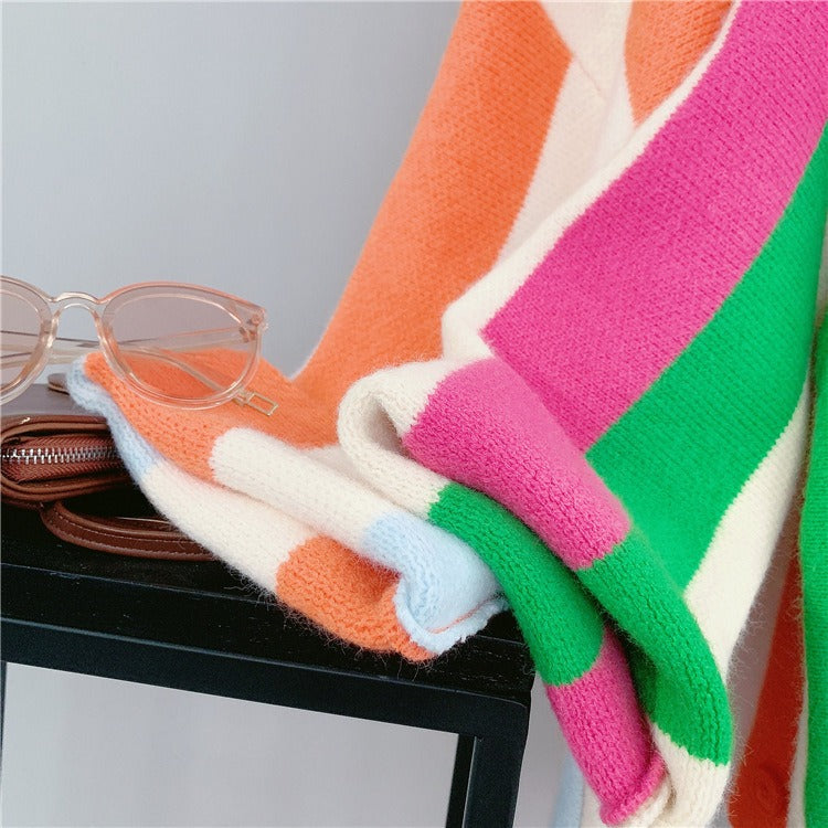 Vertical Stripe Sweater Coat – Soulmate Streetwear for Women same ANTHEM.