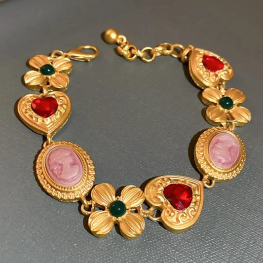 Vintage Copper Rhinestone Bracelet – Soulmate Jewellery | same ANTHEM - Gold / One Size