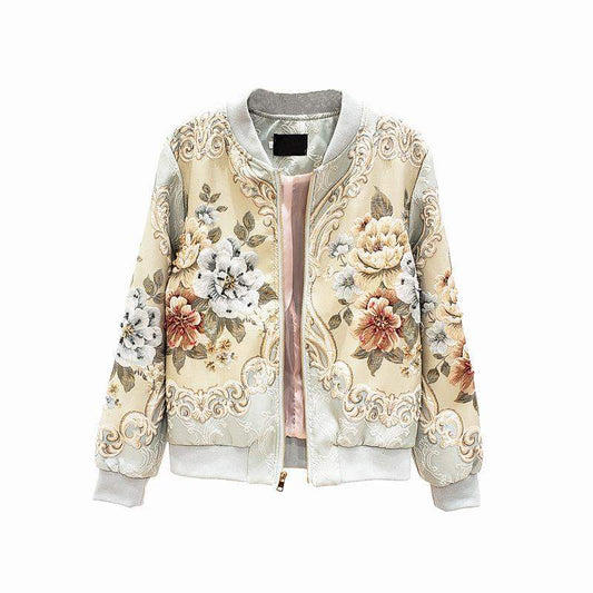 Vintage Jacquard Gold Beaded Jacket | Soulmate Streetwear by same ANTHEM.