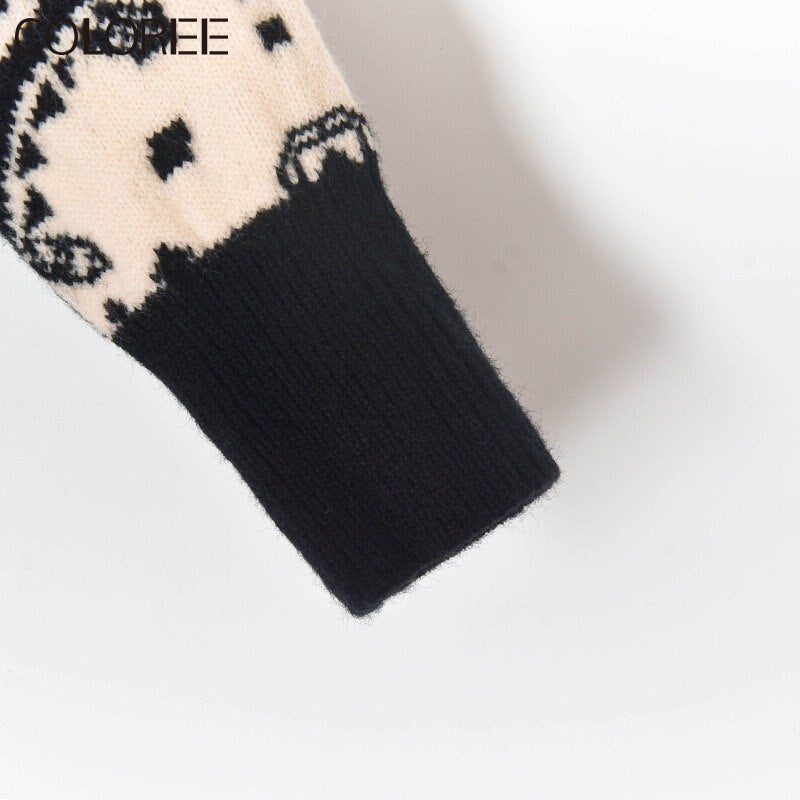 Vintage Jacquard Soulmate Sweater – same ANTHEM. - Black / One Size