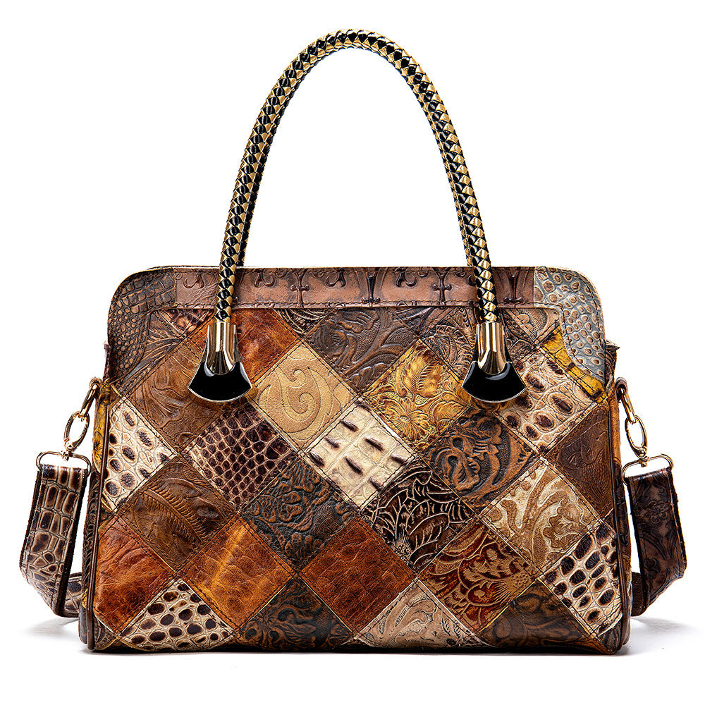 Vintage Leather Patchwork Handbag | same ANTHEM. - 496color - Bag