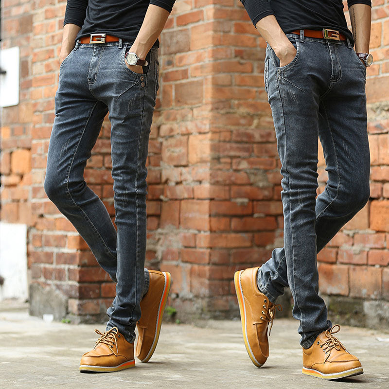 Vintage Men Slim Fit Jeans | High Quality Business Trousers | same ANTHEM.