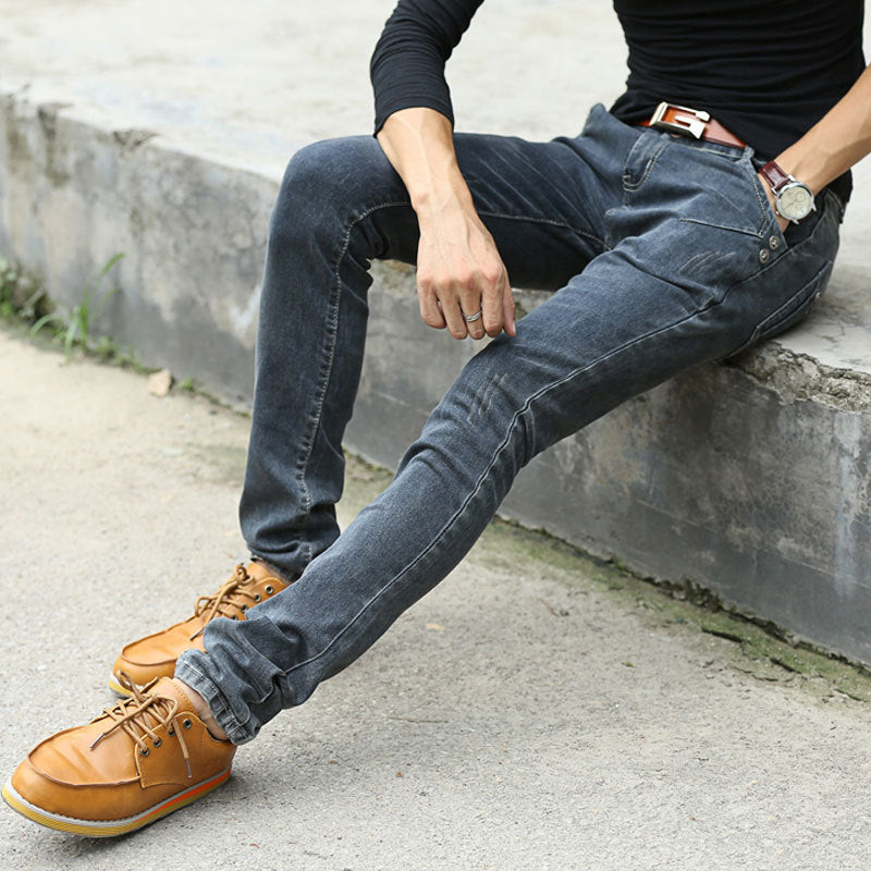 Vintage Men Slim Fit Jeans | High Quality Business Trousers | same ANTHEM.
