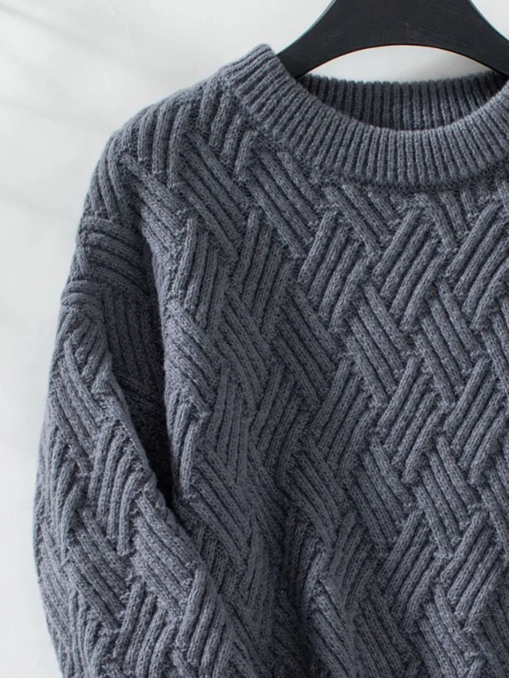 Vintage Round Neck Knit Sweater – same ANTHEM.