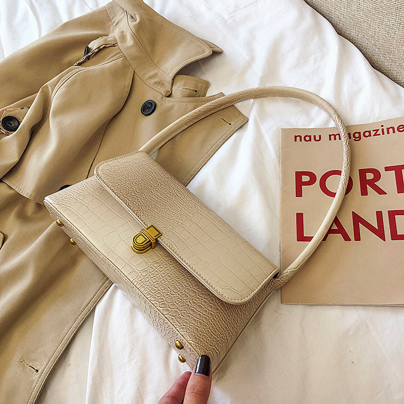 Vintage Underarm Bag | same ANTHEM. - Rice white