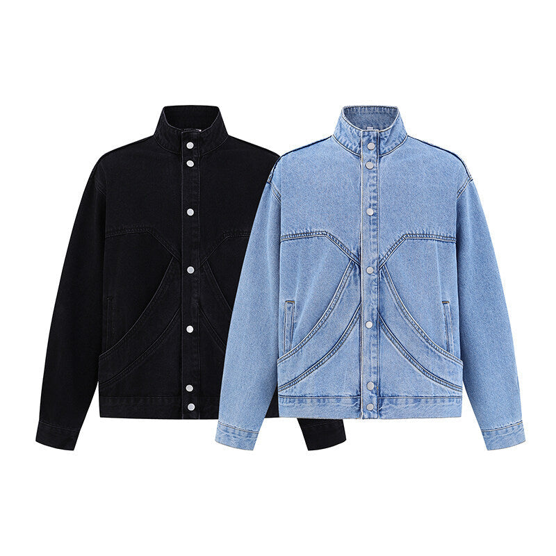 Vintage Washed Denim Workwear Jacket – Streetwear | same ANTHEM