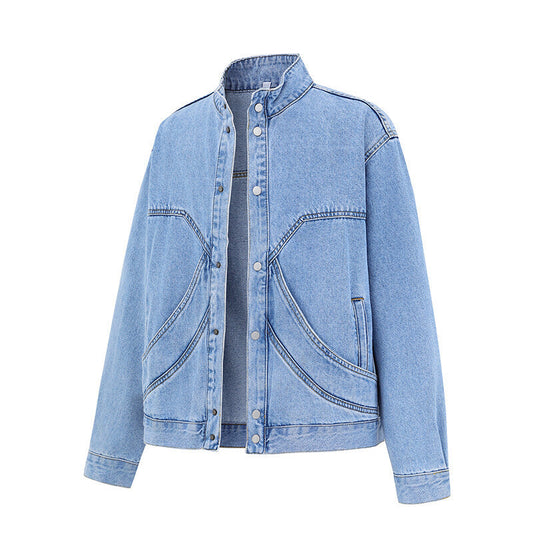 Vintage Washed Denim Workwear Jacket – Streetwear | same ANTHEM - Blue / S