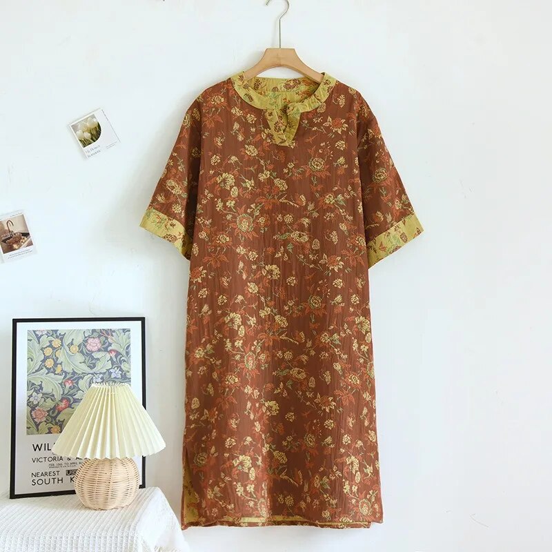 Vintage Yarn Dyed Cotton Dress – Women’s Dreamy Streetwear | same ANTHEM