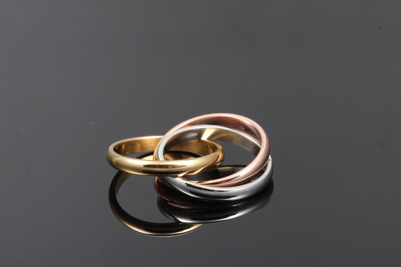 Vnox 3-Ring Set for Women – Classic Soulmate Streetwear Jewelry | same ANTHEM.