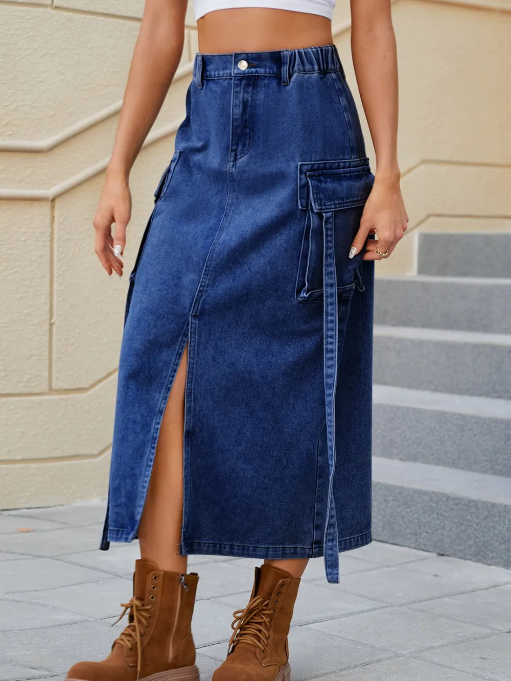 Water Washed Denim Skirt – dreamy nostalgic streetwear | same ANTHEM.