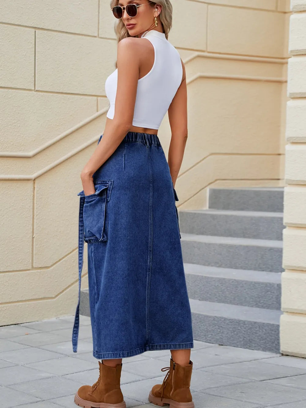 Water Washed Denim Skirt – dreamy nostalgic streetwear | same ANTHEM.