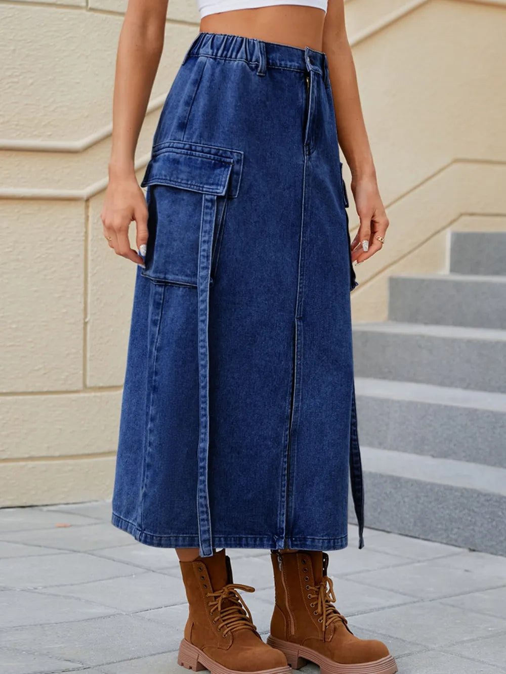 Water Washed Denim Skirt – dreamy nostalgic streetwear | same ANTHEM.