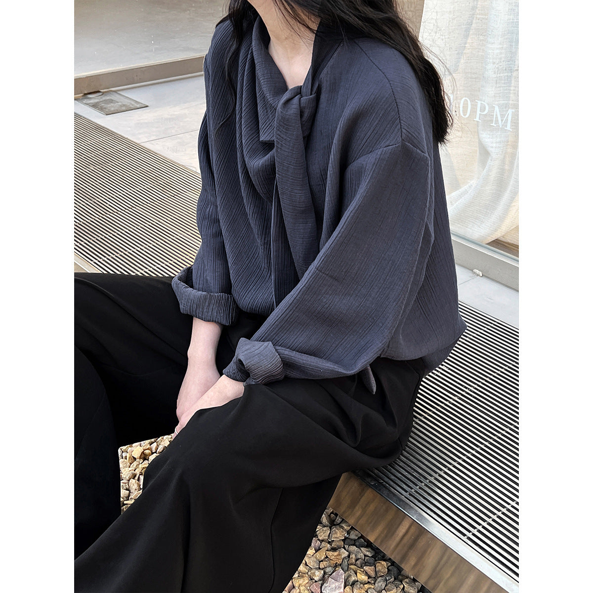 Wear Your Anthem | Chic Elegant Ribbon Texture Shirt for Lovers & Friends | same ANTHEM