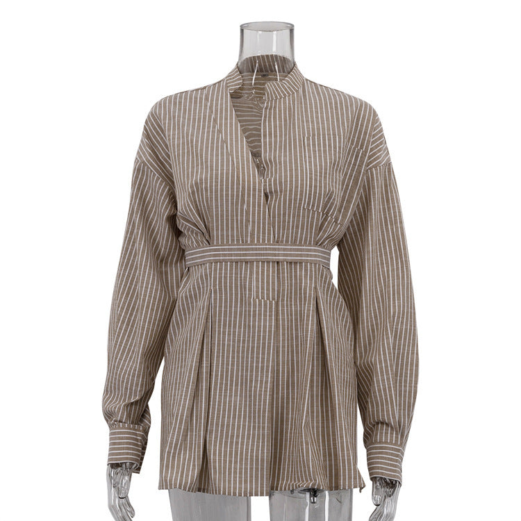 Wear Your Story | Chic All-Match Tied Top for Soulmates & Friends | same ANTHEM - Brown / L