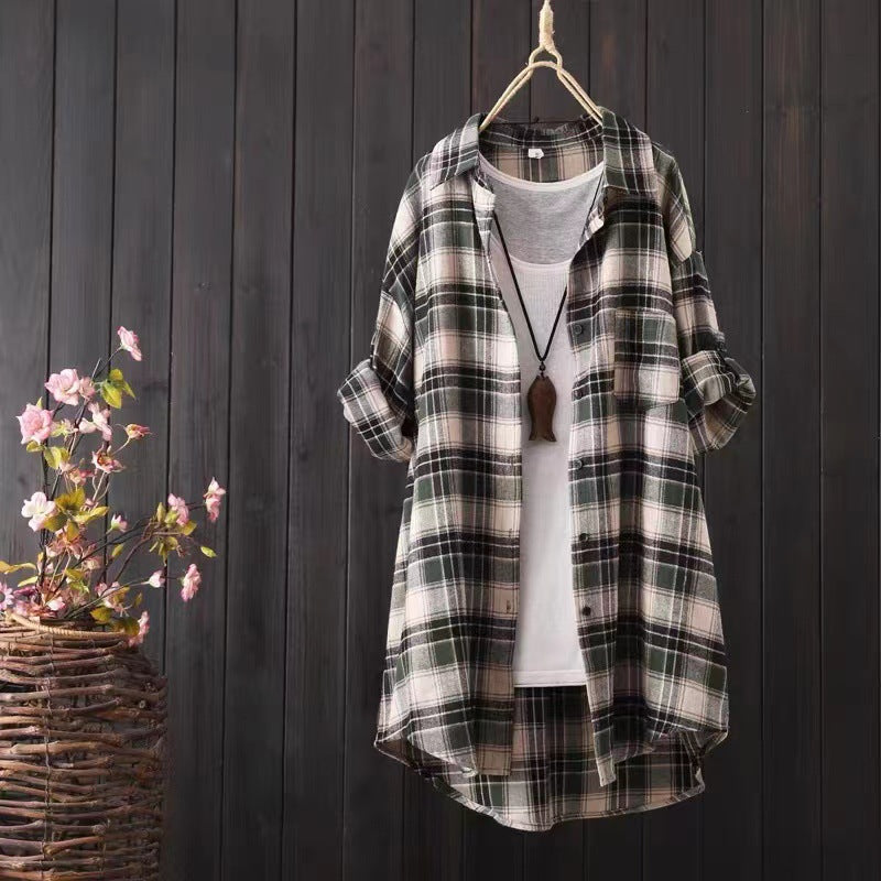 Wear Your Story | Chic Plaid Shirt Coat for Soulmates & Friends | same ANTHEM - Peacock Green / L