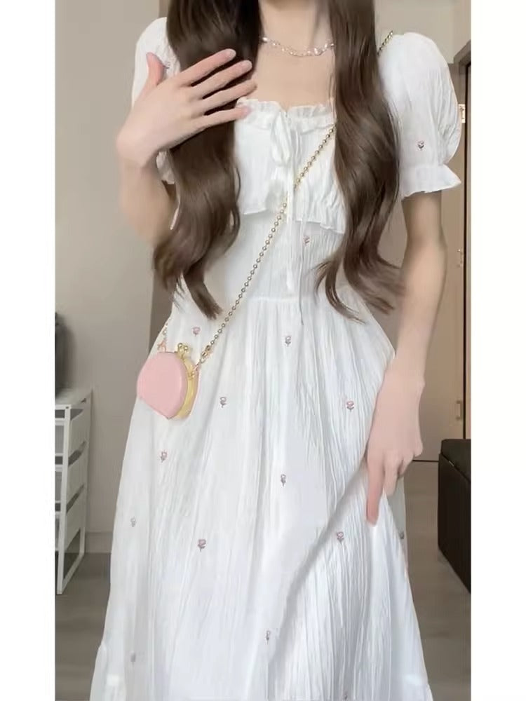 White Moonlight Dress – same ANTHEM Romantic French Nostalgic Fashion