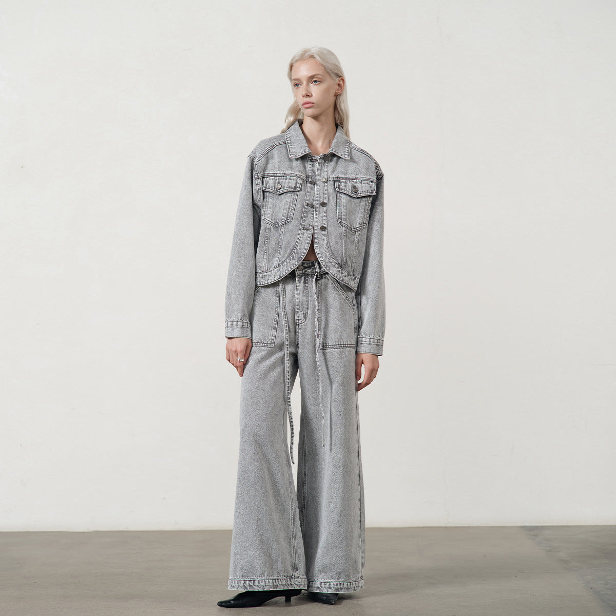 White Washed Wide-Leg Jeans Women | same ANTHEM. Soulmate Streetwear