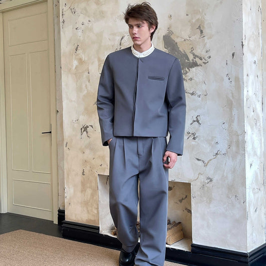 Wide-Shoulder Suit Set for Men – Korean-Inspired Elegance | same ANTHEM