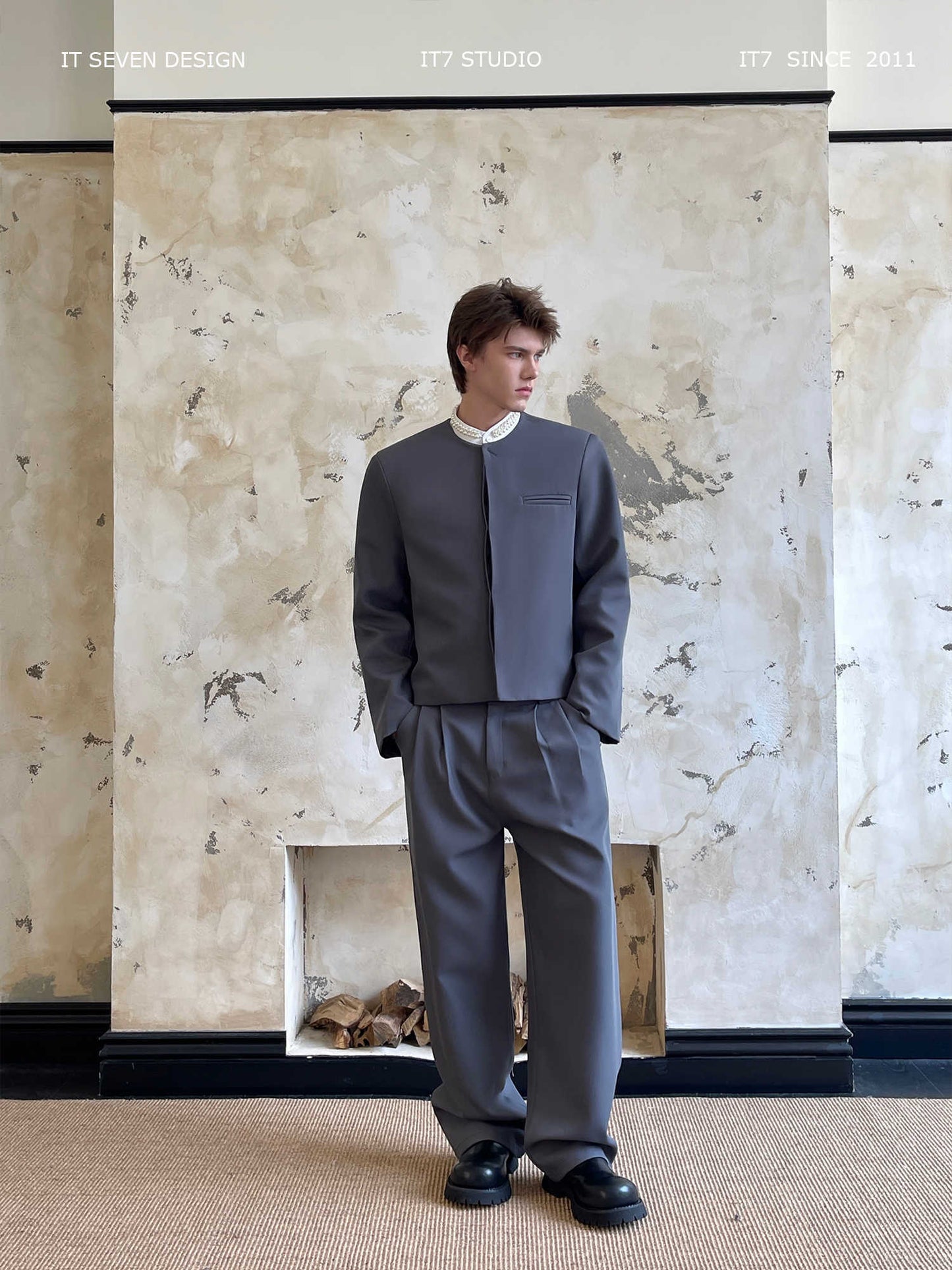 Wide-Shoulder Suit Set for Men – Korean-Inspired Elegance | same ANTHEM