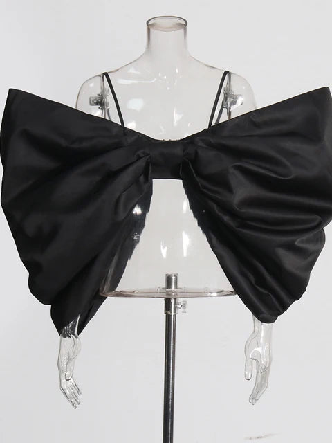 Women Bowknot Vest | same ANTHEM. - BLACK / S