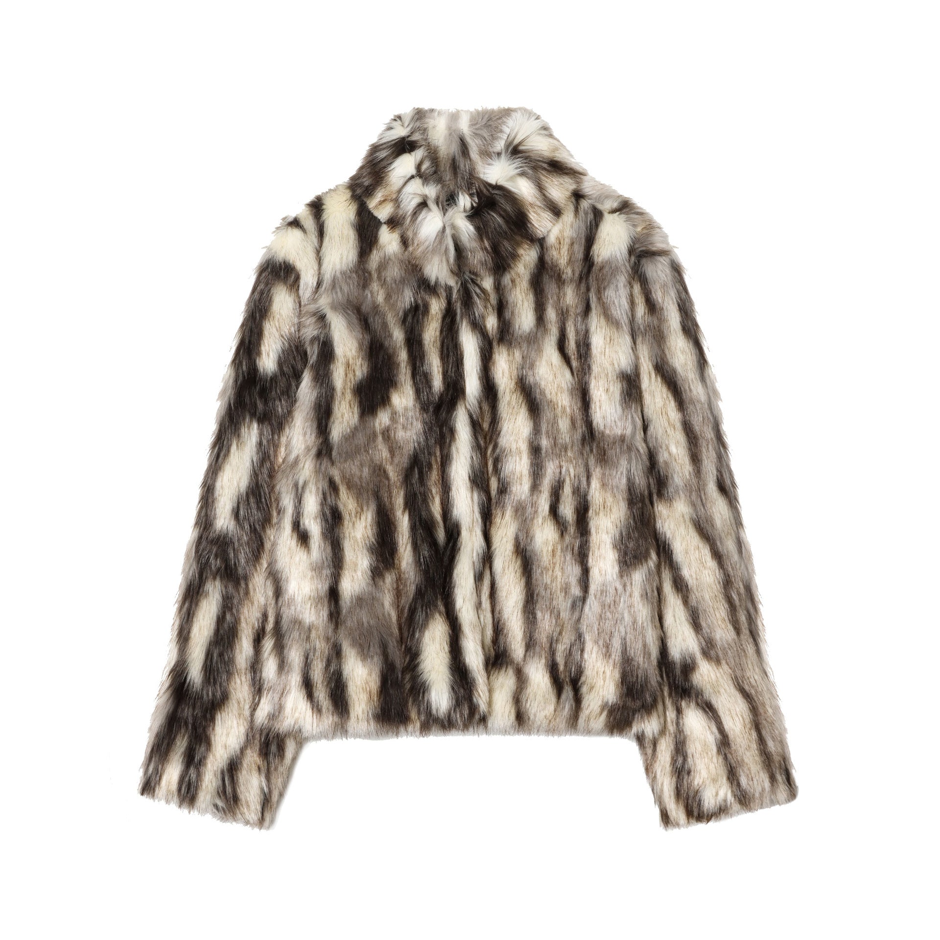 Women’s Faux Fur Effect Coat | same ANTHEM. Soulmate Streetwear - tabby cat / XS