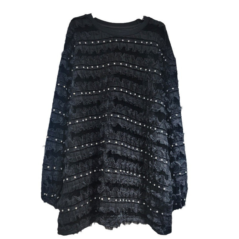 Women’s Layered 3D Flower Pullover – same ANTHEM | Dreamy Romantic French Chic for Soulmates