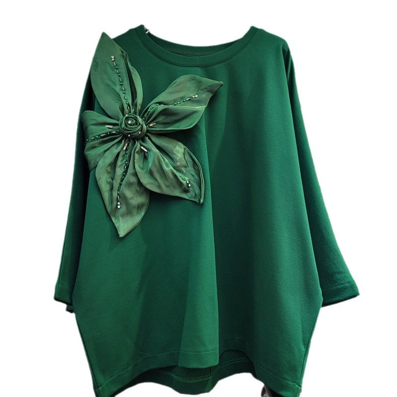 Women’s Loose Big Flower Design Top – same ANTHEM | Dreamy Romantic French Chic for Soulmates