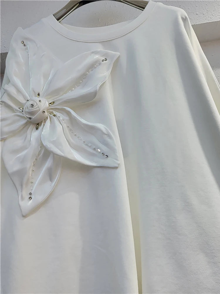 Women’s Loose Big Flower Design Top – same ANTHEM | Dreamy Romantic French Chic for Soulmates