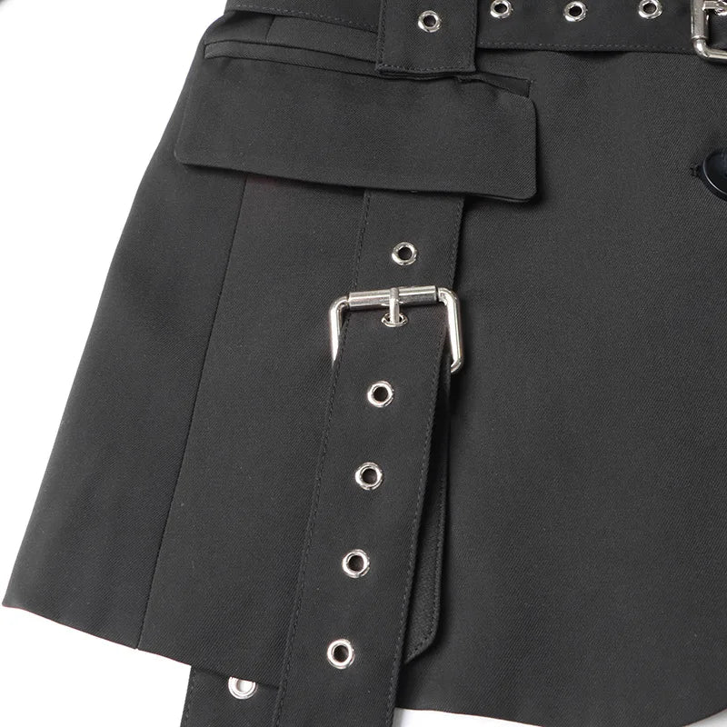 Women’s Splice Lace-Up Blazer | Trendy Streetwear Jacket | same ANTHEM.