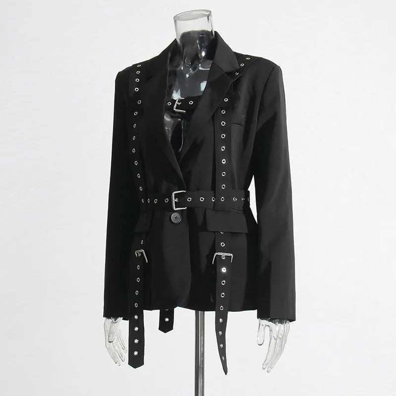 Women’s Splice Lace-Up Blazer | Trendy Streetwear Jacket | same ANTHEM.