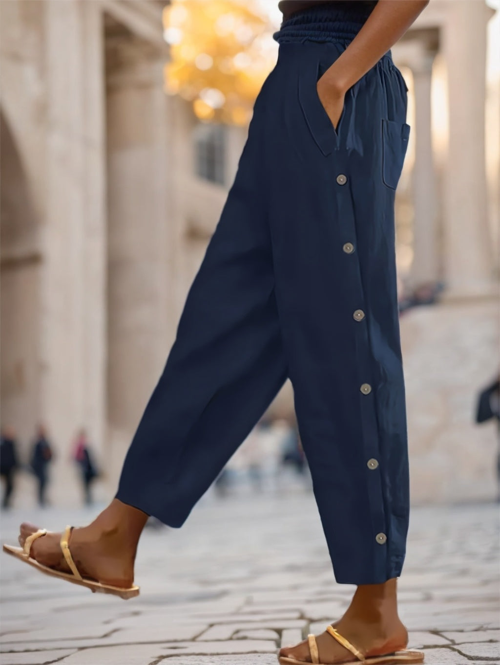 Women’s Straight Leg Pants – Casual Chic Everyday | same ANTHEM - Blue / 2XL - Pants