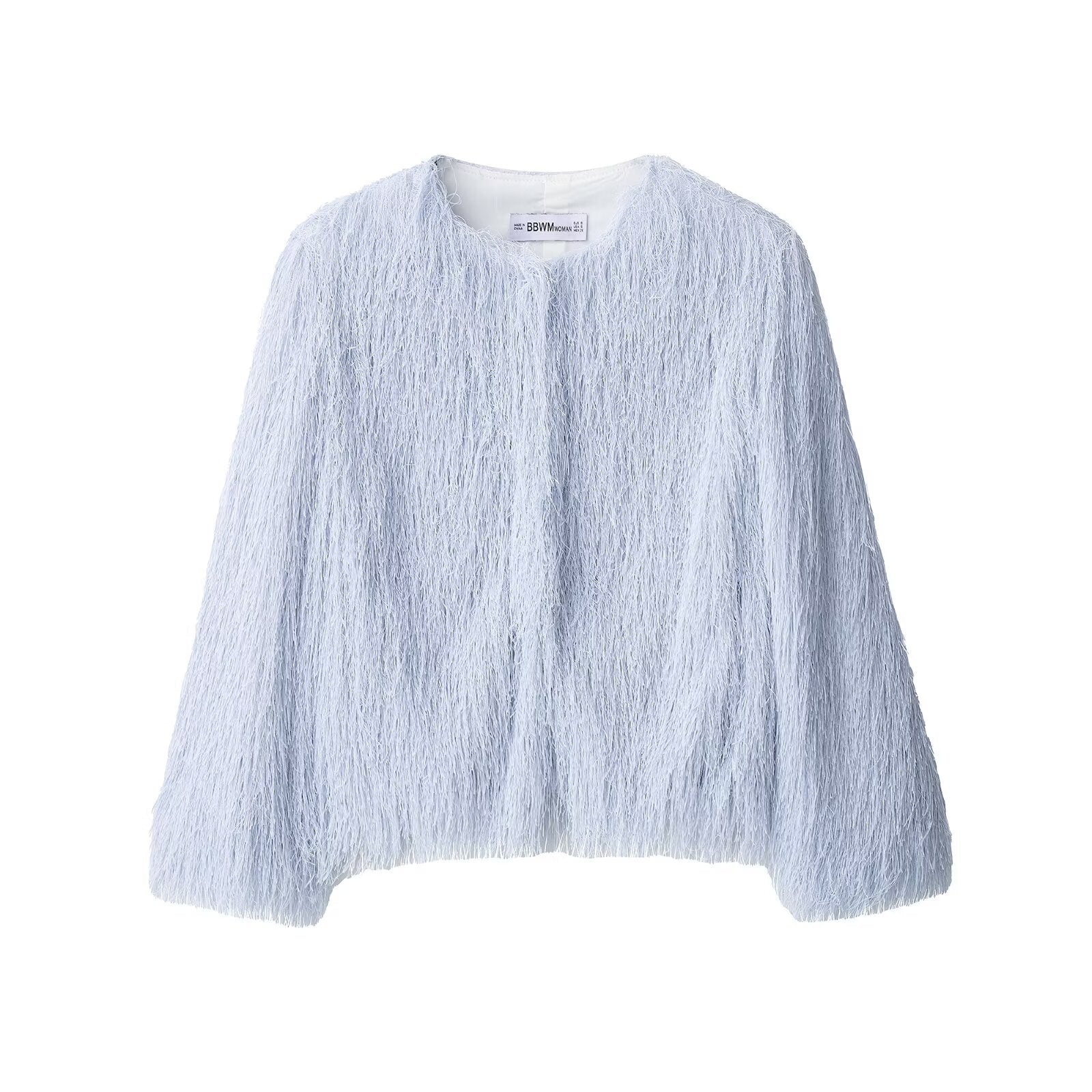 Women’s Tassel Jacket | same ANTHEM. Soulmate Streetwear - Light Blue / XS
