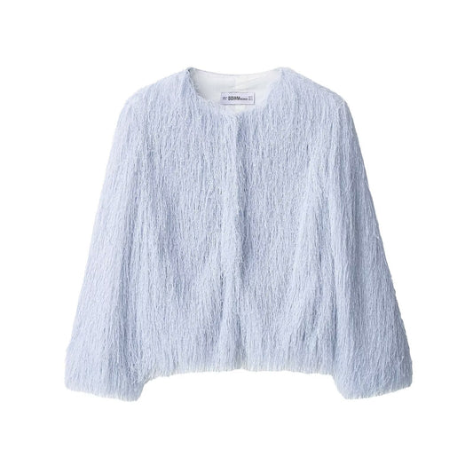 Women’s Tassel Jacket | same ANTHEM. Soulmate Streetwear - Light Blue / XS