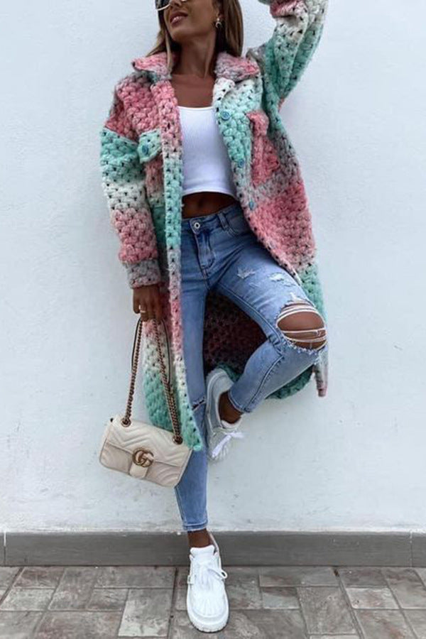 Woolen Coat Autumn And Winter European And American Style - Green / 2XL - Bag