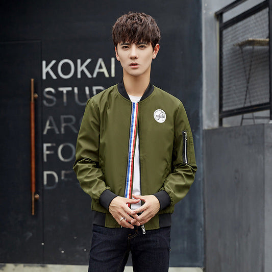 Young Classic Nylon Jacket for Men | Elegant & Casual Streetwear | same ANTHEM - Green / M / Woman